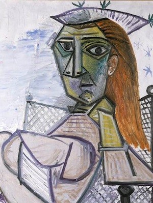 Pablo-Picasso-mujer-sillon Guggenheim: Arte en guerra. Francia 1938-1947