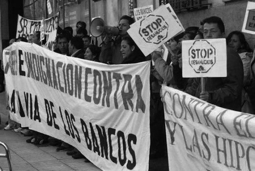 EC-stop-deshaucios Ecuatorianos emigrados en España: casi 50 % en desempleo