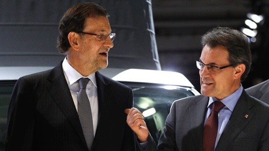 Mas-Rajoy-automovil-Barcelona De la "solución final" a la "solución de Gaza": Auschwitz nunca desaparece