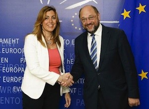 SusanaDiaz-MartinSchulz Andalucía: Martin Schulz respalda las políticas sociales