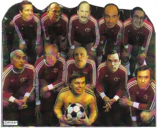 Conrad-equipo-futbol-politicos Aquellas viejas glorias de La Roja