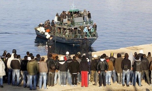 Italia-Lampedusa-refugiados 8.400 personas cruzaron el Mediterráneo en 2013