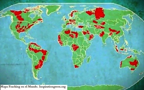 FrackingMapWorld IU denuncia presiones sobre el 'fracking'