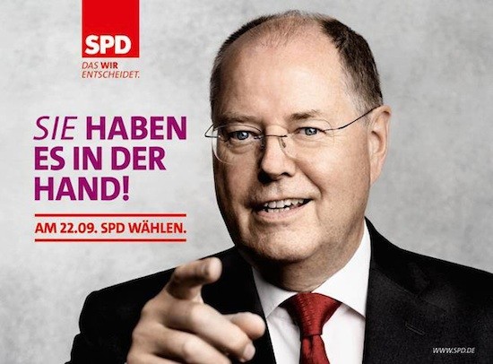 Peer-Steinbrück-cartel Elecciones en Alemania: apuntes sobre una campaña