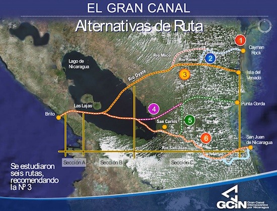 nicaragua-canal-rutas El canal de Nicaragua: el gran sueño de la globalización