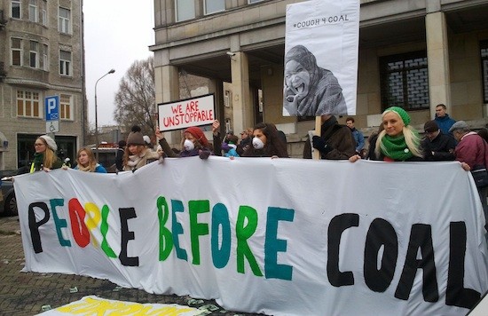 COP19-protestas-carbon El carbón quiere limpiar su imagen