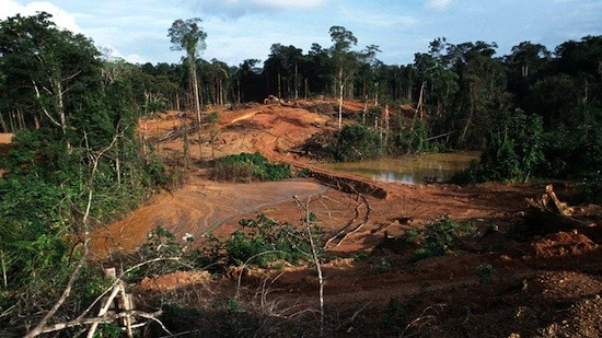 Guyana-deforestacion Minería da un mordisco a la Amazonia de Guyana