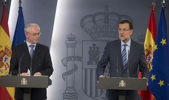 Rajoy-Van-Rompuy-Moncloa Moncloa filtrará las preguntas a Rajoy