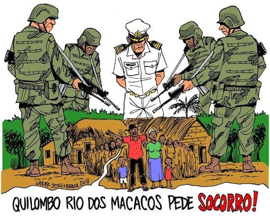 Brasil-quilombo-Macacos Descendientes de esclavos agredidos por militares en Brasil