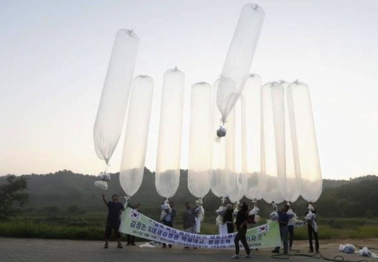 Globos-Fighters-for-a-Free-North-Korea Globos para llevar información a Corea del Norte