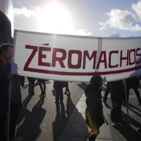 zeromachos-pancarta Zéromachos europeos apoyan a las españolas en el derecho a abortar