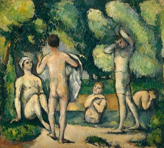 Cezanne-bañistas-1880-Detroit-Institute-Arts Cézanne, dentro y fuera