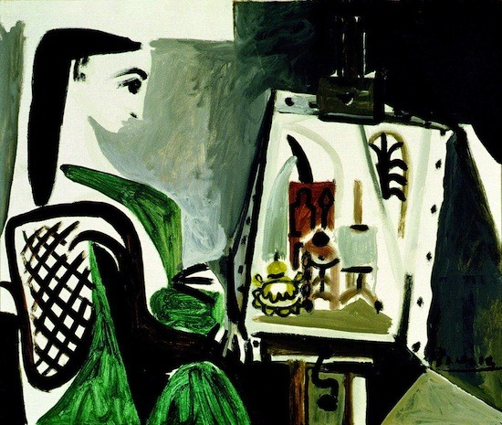 Picasso-Jacqueline-Roque-1956- Los talleres de Picasso y sus modelos