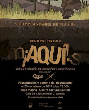 cartel_Aqui m¡AQUÍ!s, un documental sobre fosas del franquismo