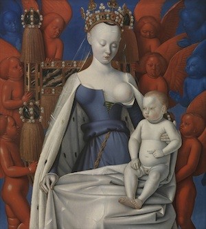 virgen-niño-fouquet La Virgen con el Niño y ángeles de Jean Fouquet en el Prado