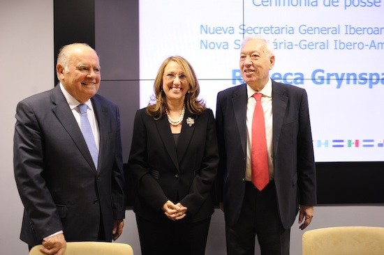 Iglesias-Grynspan-Margallo Rebeca Grynspan asume la secretaria general iberoamericana