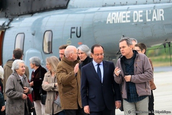 Hollande-periodistas-secuestrados Periodistas franceses liberados en Siria regresan a casa