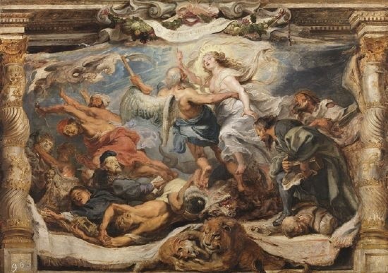 Rubens-victoria-verdad-sobre-herejia "El triunfo de la Eucaristía" de Rubens, apoteosis del Barroco en el Prado