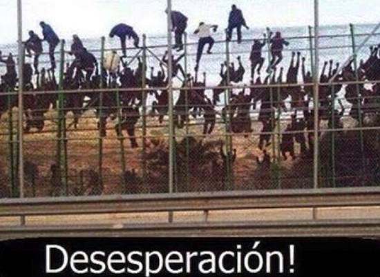 inmigracion-Melilla-desesperacion La desesperación estampada en las vallas del Sur