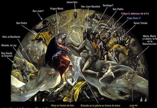El-Greco-entierro-conde-orgaz-detalle El Greco 2014: El entierro más famoso de la Historia del Arte
