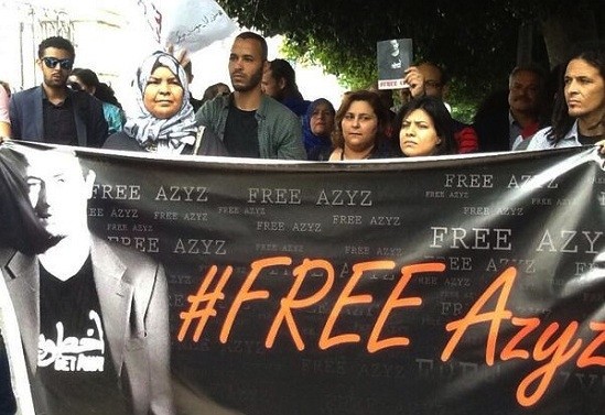 Free-Azyz_photo_KSouid Túnez: detenido el bloguero y activista Azyz Amami