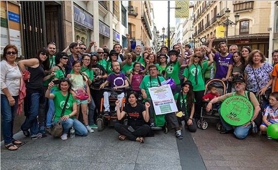 Aramayona-Echenique-Zaragoza Aramayona acumula multas por su escrache en pro de la educación pública