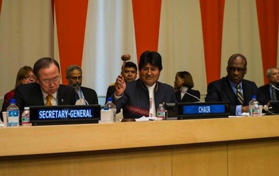 evo-morales-g-77 Evo Morales propone en el G-77 eliminar el Consejo de Seguridad