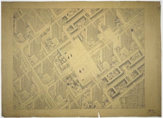 le-corbusier-plan-voisin-paris-1925 Le Corbusier. Un atlas de paisajes modernos en Caixa Forum