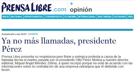 Prensa-Libre-GT Libertad de informar en Guatemala
