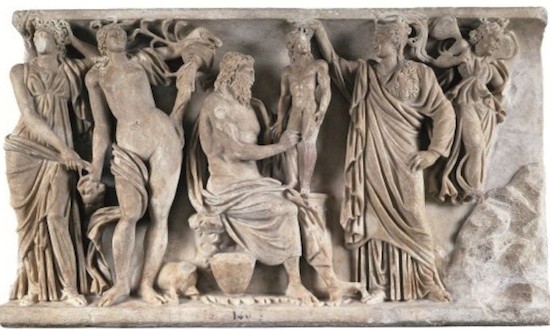 relieve-prometeo-atenea-primer-hombre "Mediterráneo, del mito a la razón", regreso a los orígenes