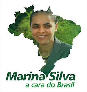 Marina-Silva-cartel-electoral La ecologista Marina Silva opta a la presidencia de Brasil