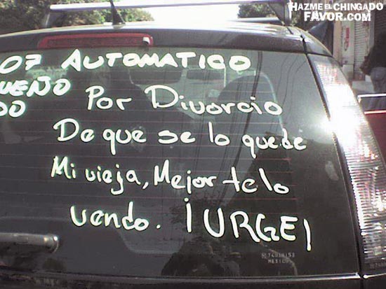 divorcio-coche-mexico El divorcio, un mal negocio para las mujeres mexicanas