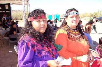 Monica Gonzalez Hilda Hurtado lideresas cucapas El pueblo cucapah se niega a su extinción en México