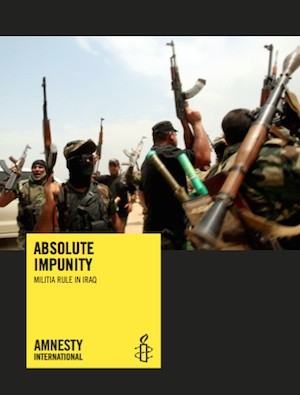 Irak-impunidad-Amnistia Irak: crímenes de guerra de las milicias chiíes apoyadas por el gobierno