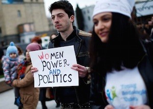 8M-marcha-mujeres-hombres-NY Pekín + 20: 8 de marzo en las calles de Manhattan