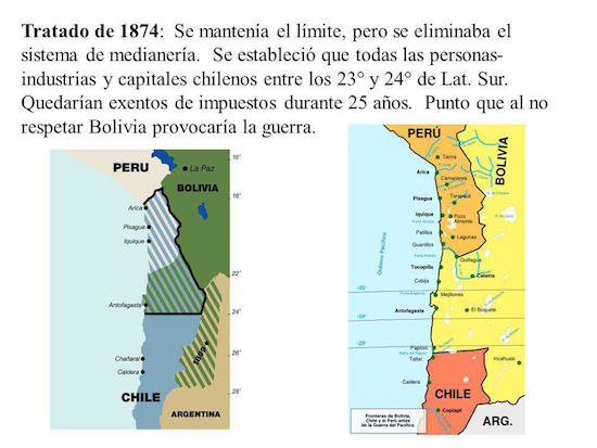 Bolivia-Chile-Peru-1874 Alegatos orales en La Haya sobre el acceso de Bolivia al mar