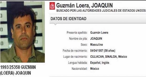 Chapo-nueva-ficha-policial México: la corrupción te saca de la cárcel, el caso de El Chapo