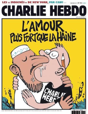 Charlie-Hebdo-amor-ira El equipo de Charlie Hebdo, mártir de la lucha contra la estupidez