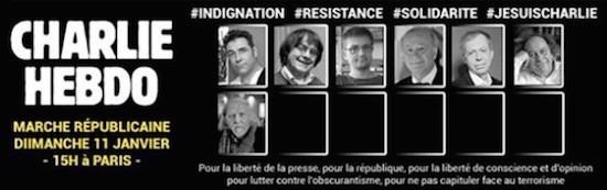 Charlie-Hebdo-marcha-20150111-cartel Líderes europeos estarán el 11 de enero en París por Charlie Hedo