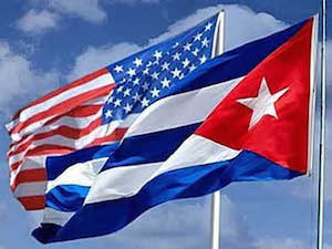 Cuba-EEUU-banderas-rrelojworpress Apoyo hispano para expandir el Comercio y restablecer las relaciones diplomáticas con Cuba