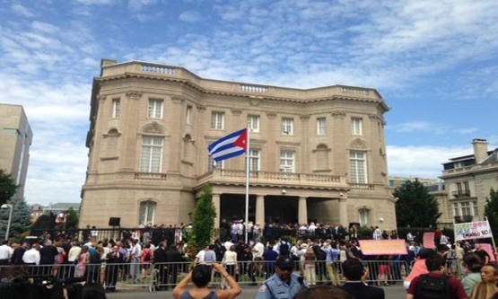 Embajada-Cuba-en-EEUU-20150720 Cuba oficializa con normalidad su deshielo con Estados Unidos