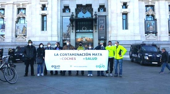 Equo.Madrid-contamina EQUO denuncia la irresponsabilidad municipal por la contaminación en Madrid