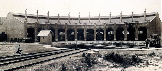 Museo-ferrocarril-Vilanova-Geltru-rotonda Rehabilitación de los Museos del Ferrocarril  de Cataluña y Madrid