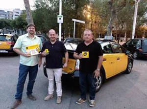 Ntaxi-promotores Tres taxistas de Barcelona lanzan una app para compartir taxi