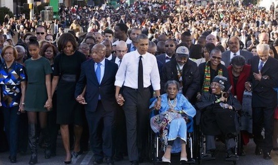 Obama-Selma-50-aniversario Barack Obama: la lucha contra el racismo no ha concluido