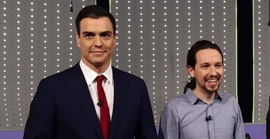 Pedro-Sanchez-con-Pablo-Iglesias Pablo Iglesias a Pedro Sánchez: primer aviso