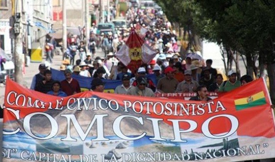 Potosi-comite-civico-protesta Potosí, el departamento más pobre protesta contra el gobierno de Evo Morales