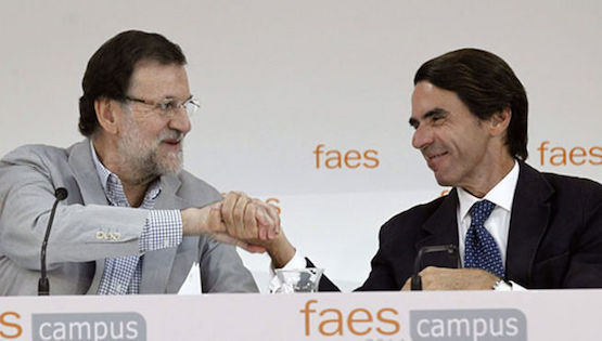 Rajoy-Aznar-FAES-Catalunya El 'no pasarán' de Rajoy en Catalunya