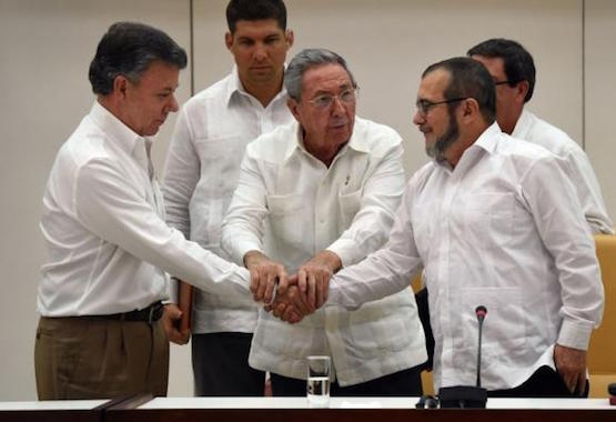 Santos-Castro-Jimenez-acuerdo-Colombia-FARC-AndesAFP Acuerdo en Colombia para buscar desaparecidos