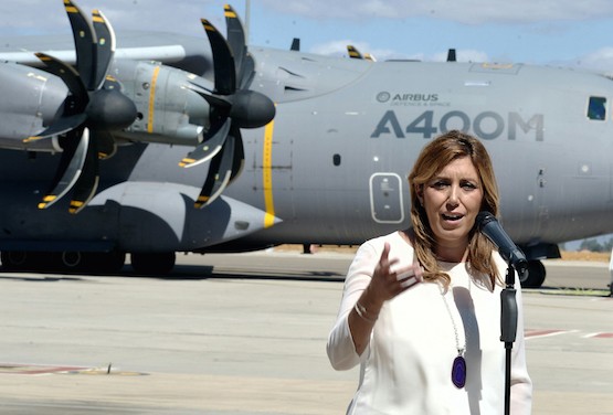 Susana-Diaz-Airbus-Sevilla Susana Díaz reclama desde Andalucía atender a los refugiados